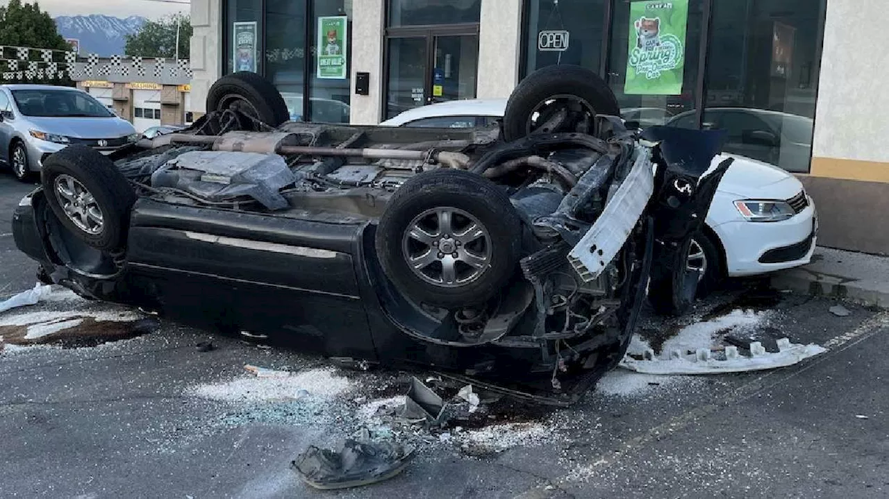 Man injured after SUV crashes into Provo car dealership