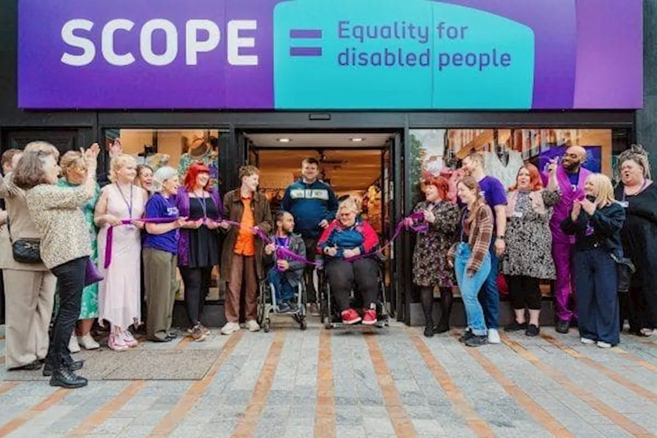 Scope opened its new, accessible charity shop in Leeds City Centre.