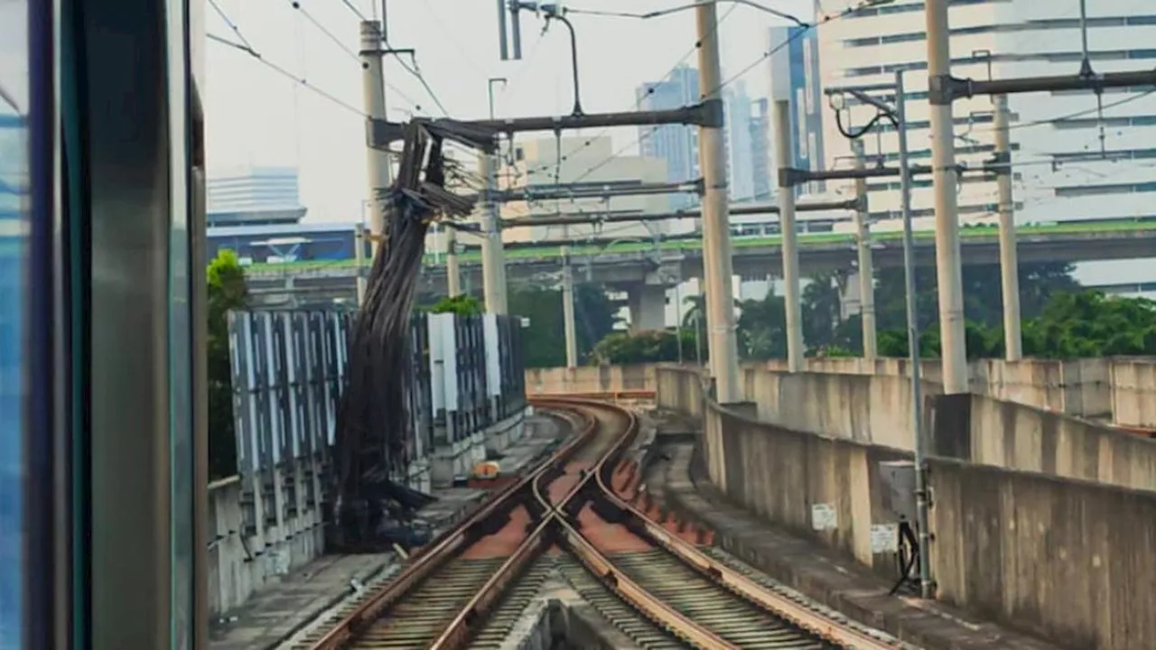 Besi Crane Proyek Gedung Kejagung Jatuh, Operasional MRT Dihentikan