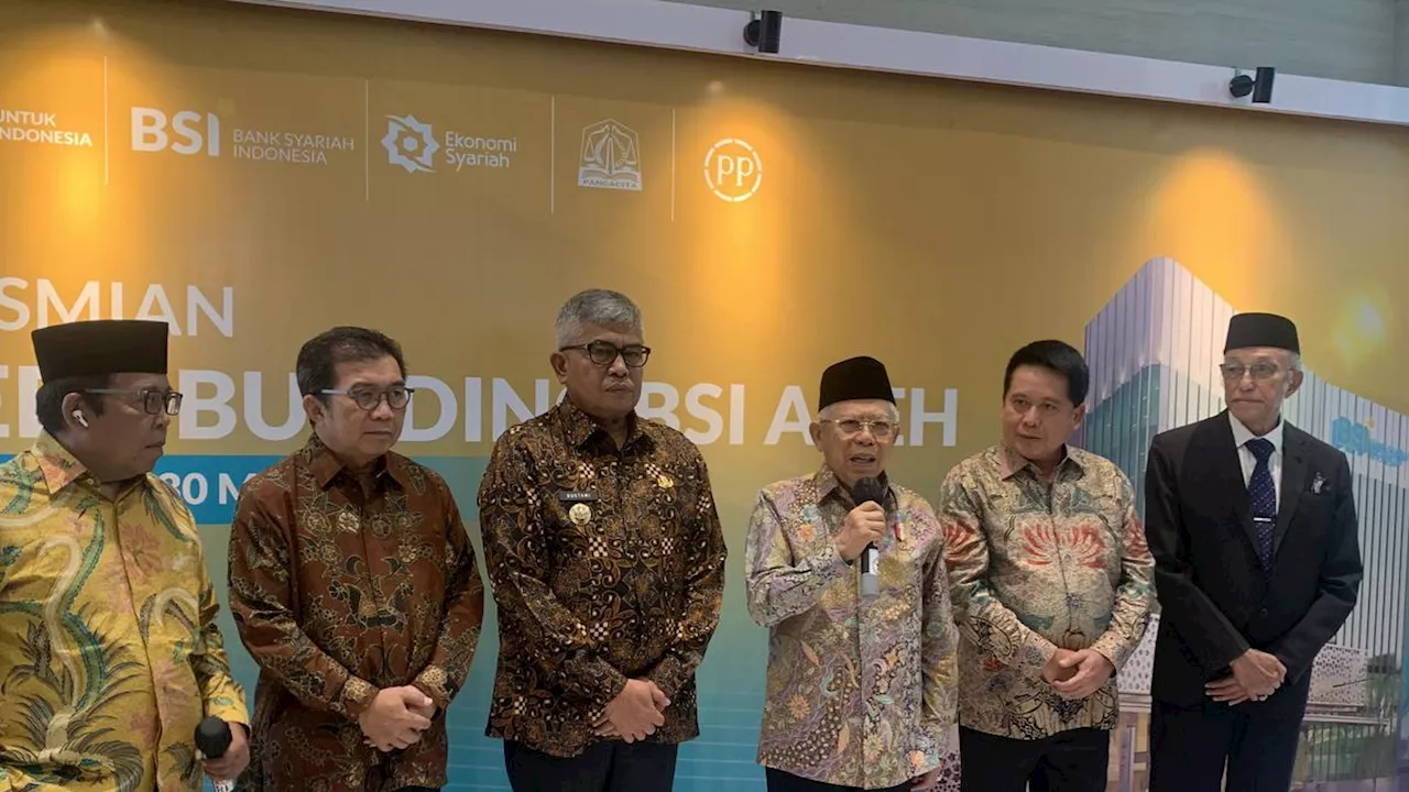 Resmikan Green Building BSI Aceh, Wapres Ma’ruf: Harus Jadi Poros Penggerak Ekonomi