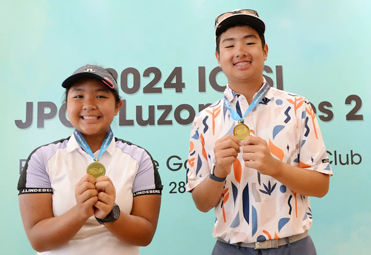 Sarines, Tan coast to Junior PH Golf Tour Pradera romps