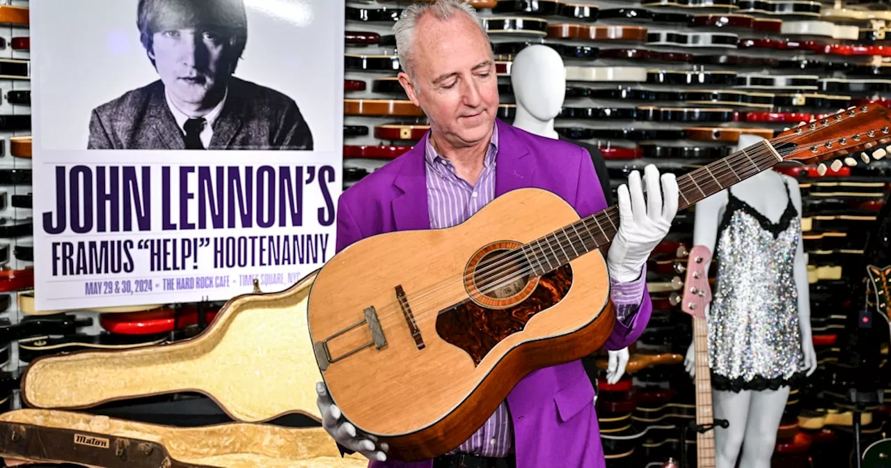 John Lennon's lost guitar, featured on 'Help!,' sold for a record $2.8 million