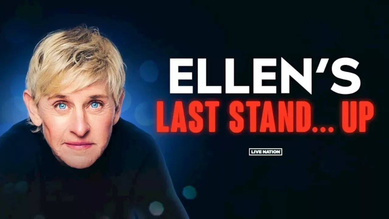 River Ellen DeGeneres announces final standup comedy tour, with 1