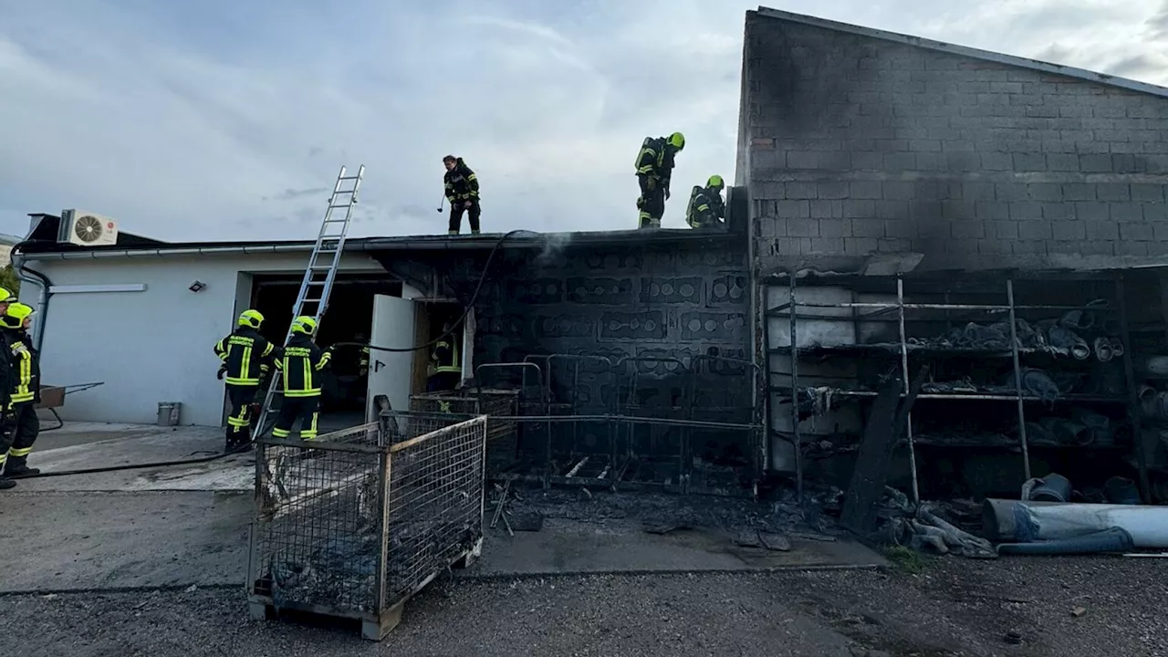 Feuerwehren verhinderten Großbrand in Lichtenwörth