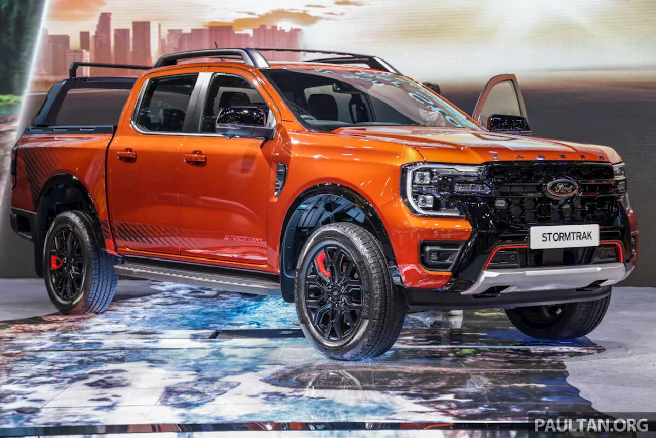 Bangkok 2023: Ford Ranger Stormtrak slots between Wildtrak, Raptor – 20′ rims, full screen meter, e-shifter