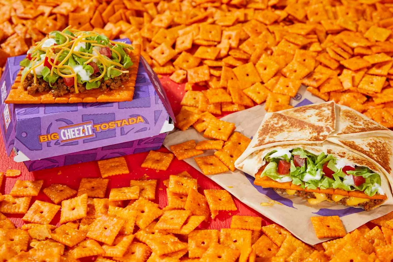 Taco Bell's Newest Crunchwrap Supreme and Tostada Feature Cheez-Its 16 Times the Normal Size