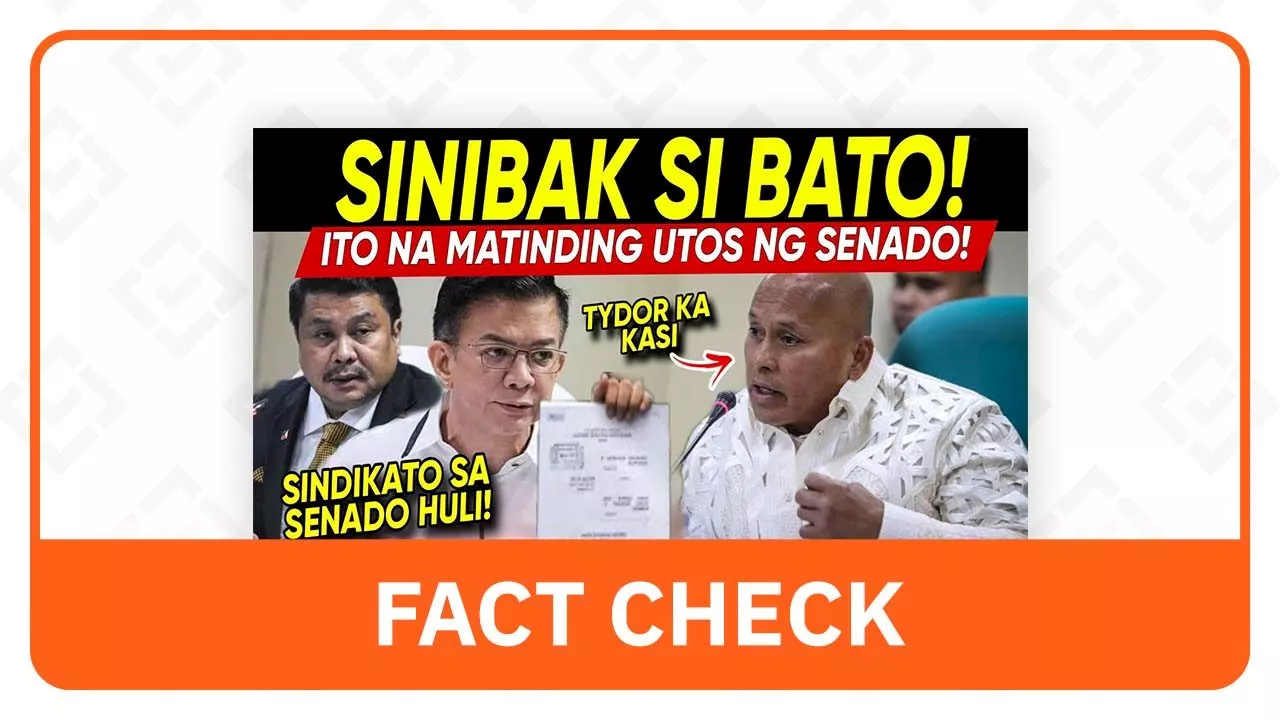 FACT CHECK: Dela Rosa not expelled from Senate