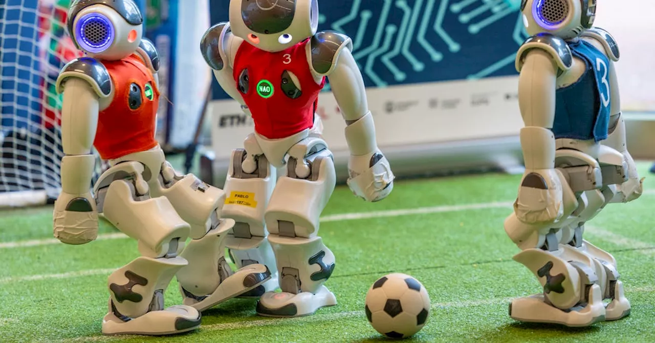 Robots play soccer at Geneva AI showcase