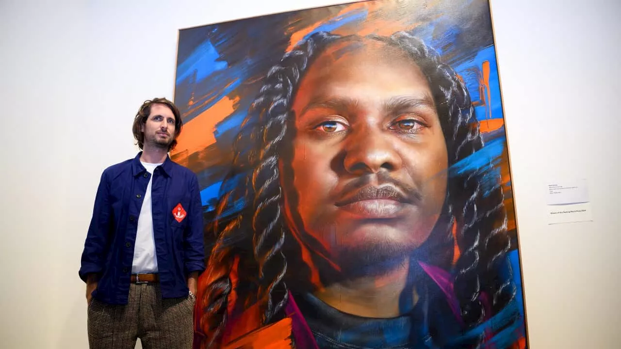 A painting of Yolngu rapper Baker Boy has won the Archibald's Packing Room prize