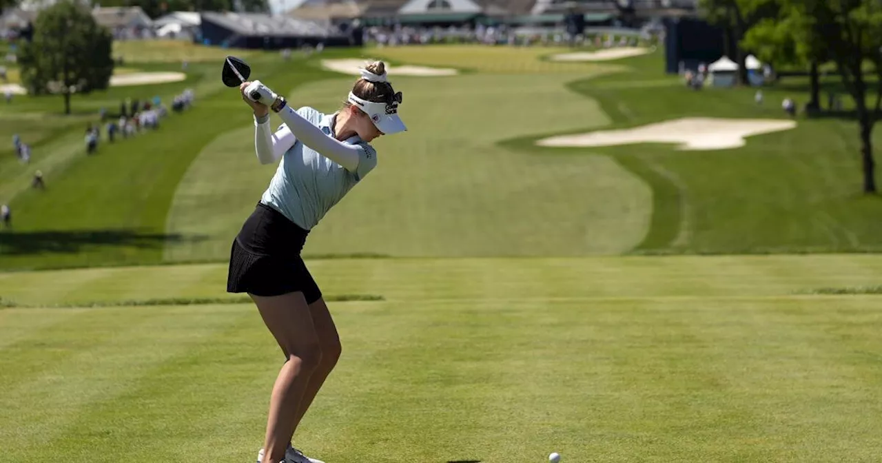 Nelly Korda makes a 10 and faces uphill climb at Women's Open