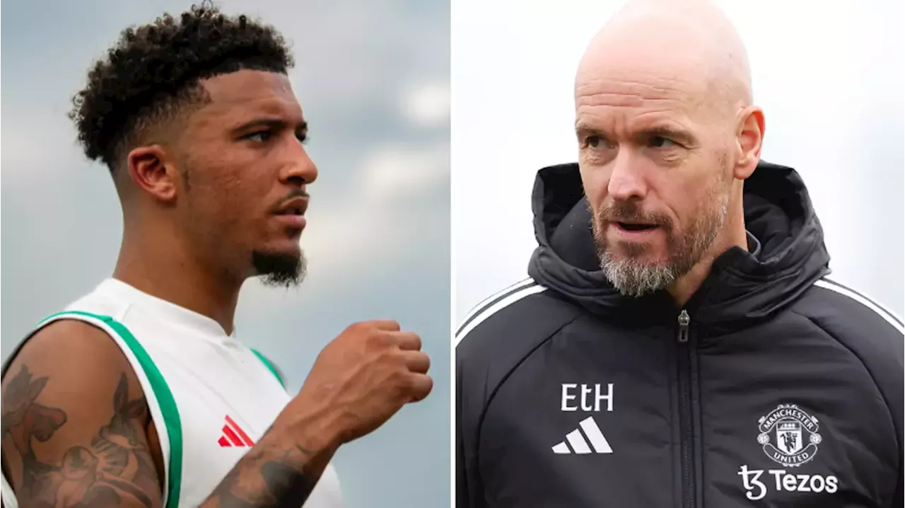 Man Utd coach reveals real reason why Jadon Sancho refused to apologise to Erik ten Hag