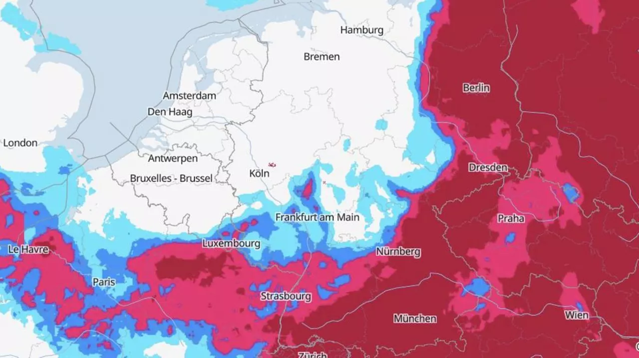 Gewitter und Starkregen: Diese Karten zeigen, wo heute Unwetter drohen