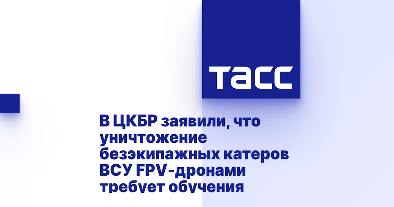 В ЦКБР заявили, что уничтожение безэкипажных катеров ВСУ FPV-дронами требует обучения