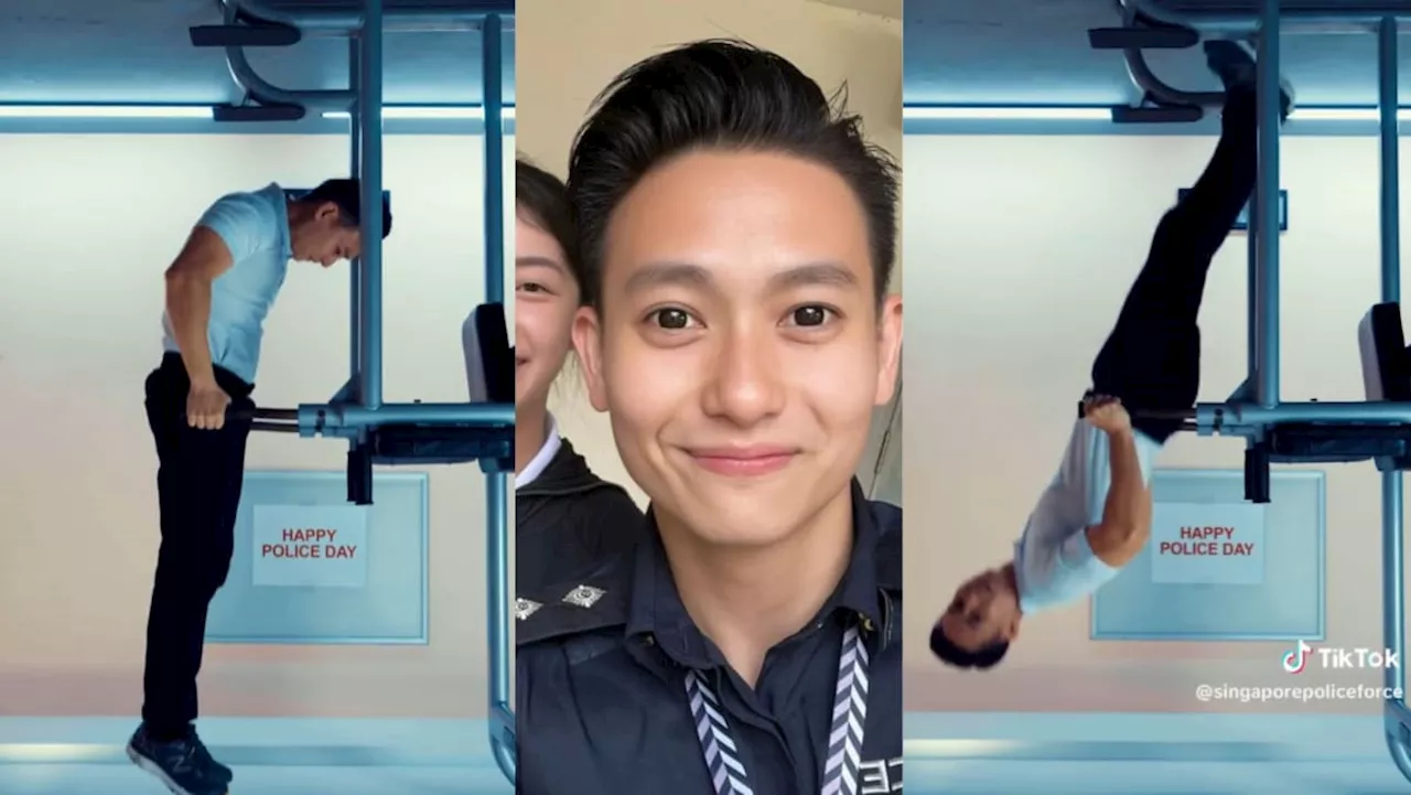 Hunky cop goes viral (again) in S’pore Police Force’s 'thirst trap' video