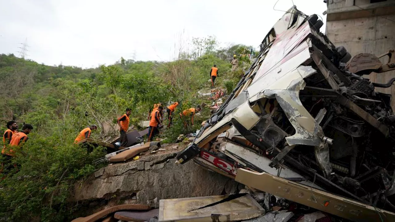Multiple fatalities as bus crashes into gorge in India-administered Kashmir