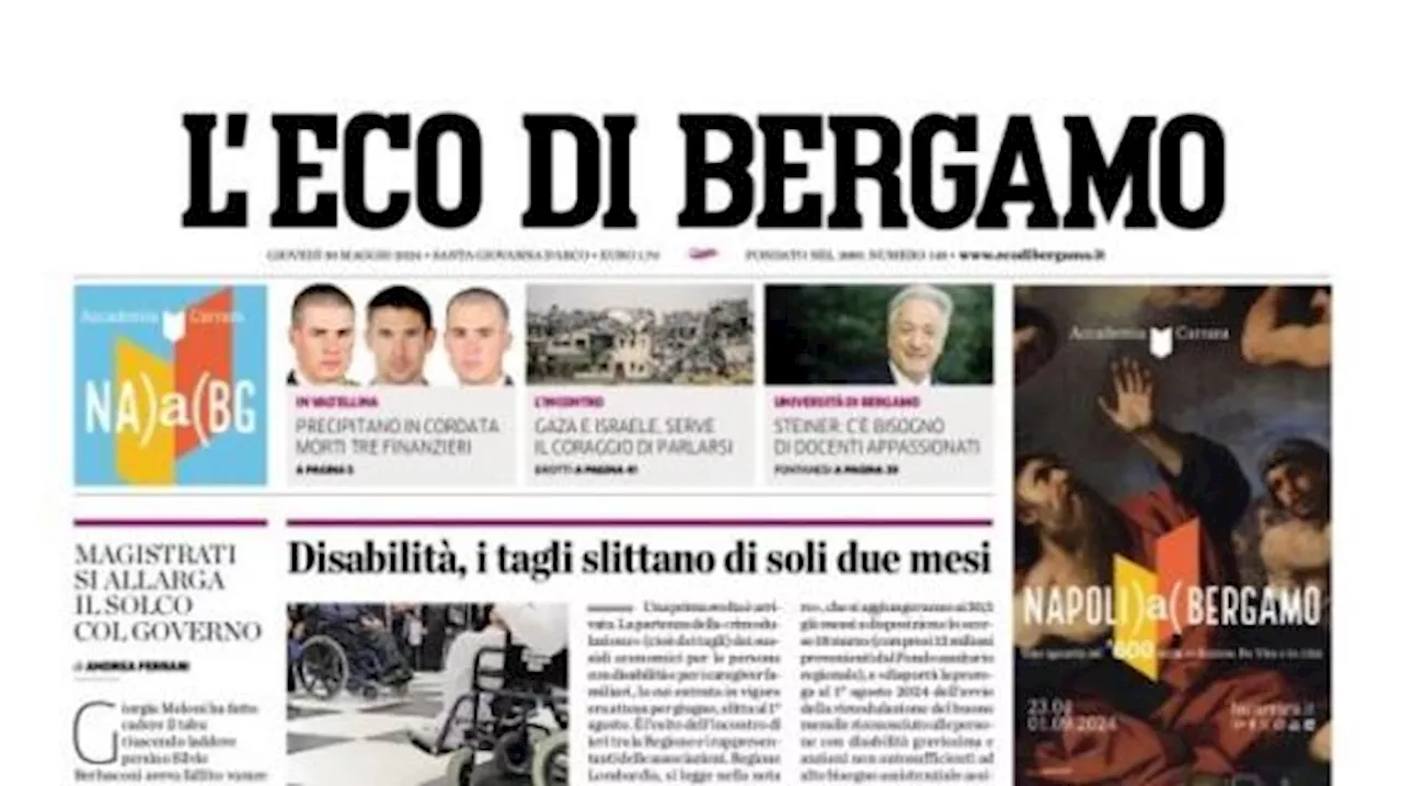 L'Eco di Bergamo titola stamani sulle dichiarazioni di Percassi: 'Anno pazzesco'