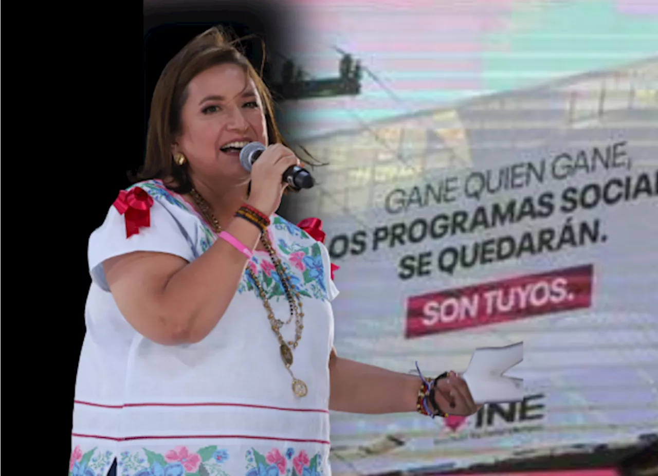 TEPJF sanciona a Xóchitl Gálvez y coalición PAN-PRI-PRD por propaganda con logotipo del INE