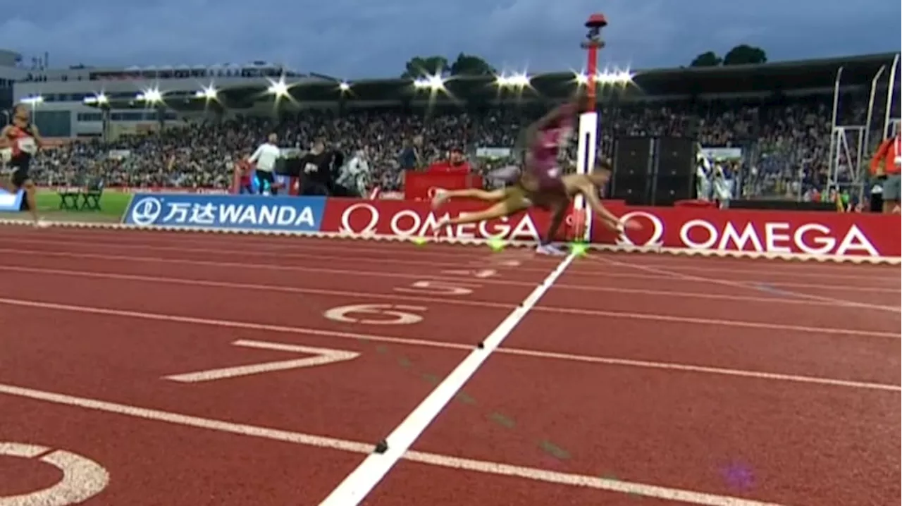 Jakob Ingebrigtsen stupte i mål til seier på Bislett