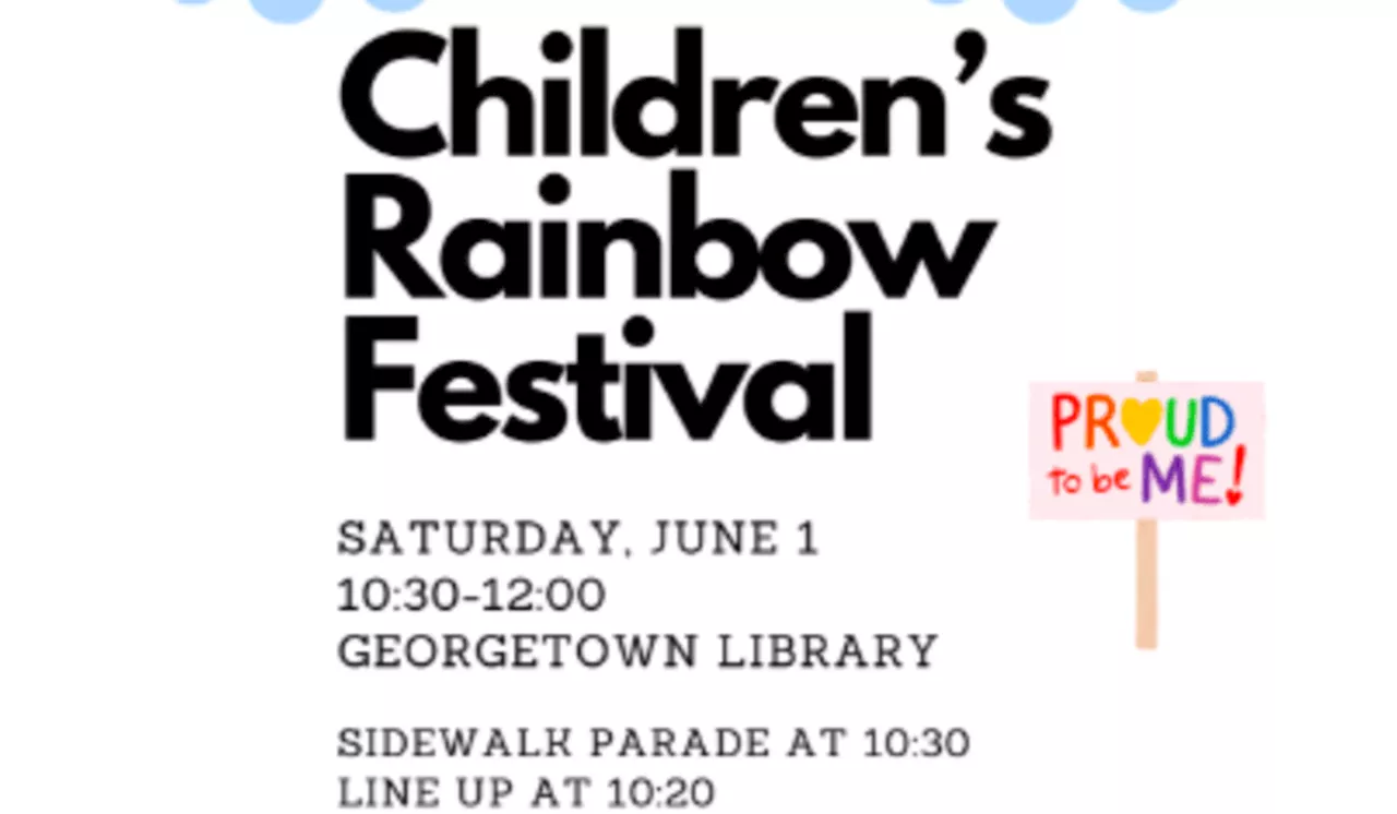 'All kids' invited to Georgetown public library for 'Children's Pride Parade,' LGBTQ festival