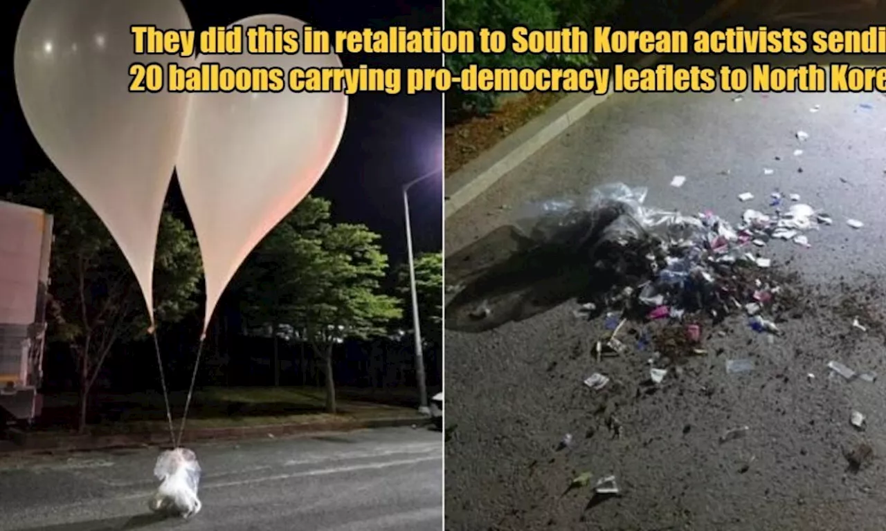 North Korea Sends Hundreds of Balloons Filled with Trash & Poop to South Korea in Balloon Warfare