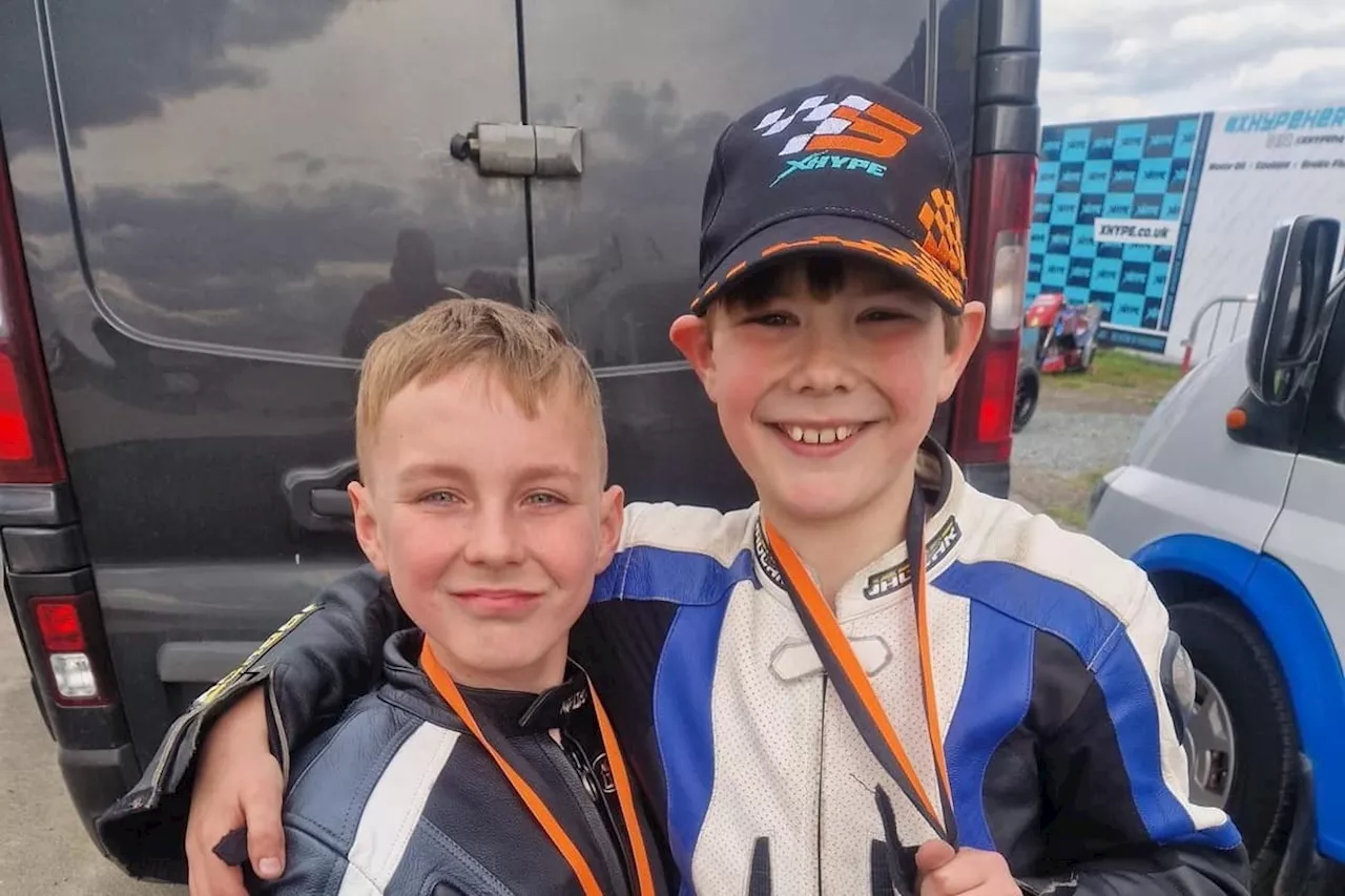 'Thrill-seeking' Yorkshire lads, 10 and 11, set bike and sidecar land speed record