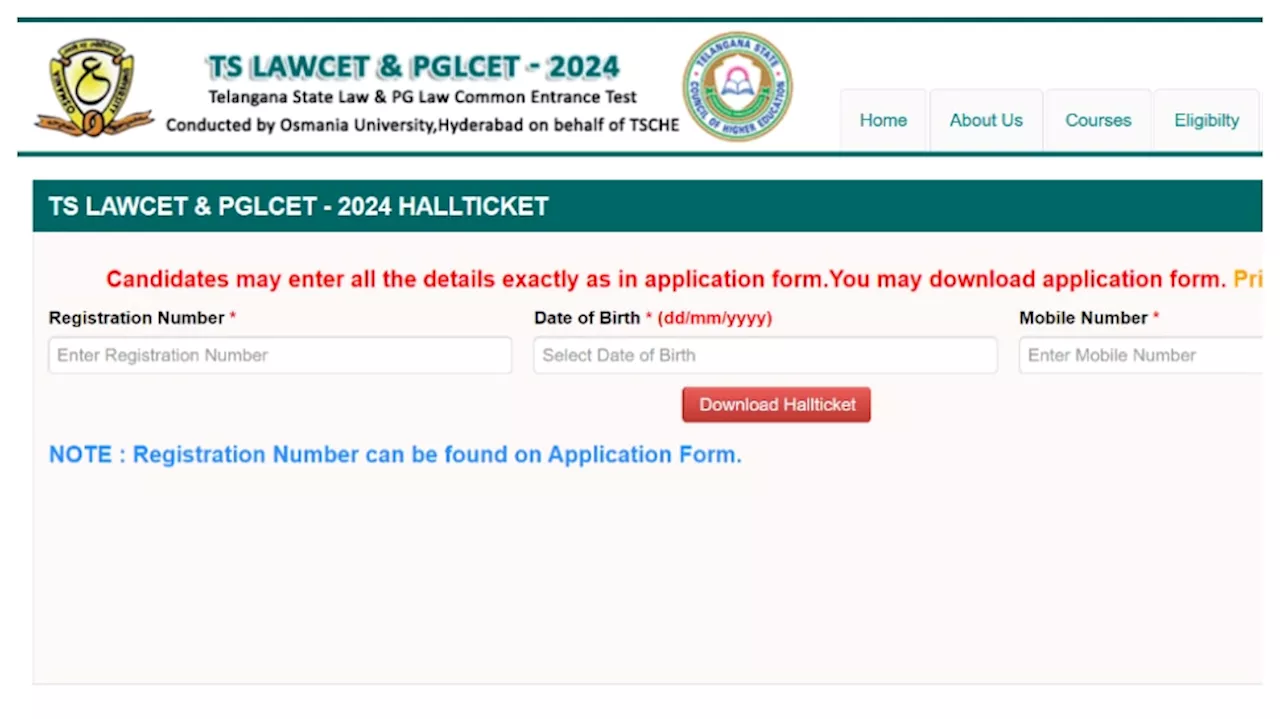 TS Lawcet 2024: తెలంగాణ లాసెట్‌ హాల్‌ టిక్కెట్లు విడుదల.. ఈ లింక్‌ ద్వారా నేరుగా డౌన్‌లోడ్‌ చేసుకోండి..