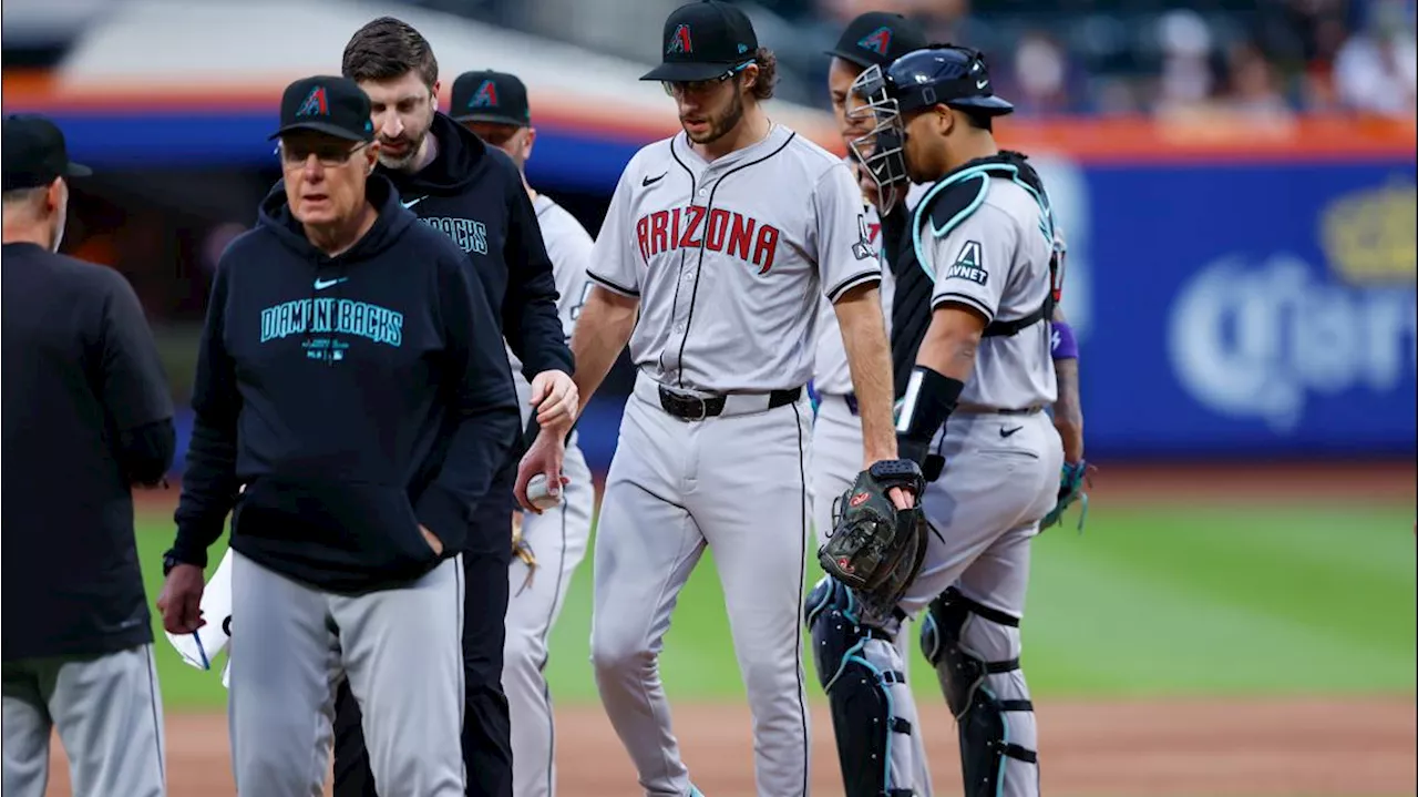 Diamondbacks ace Zac Gallen appears headed to injured list after straining right hamstring