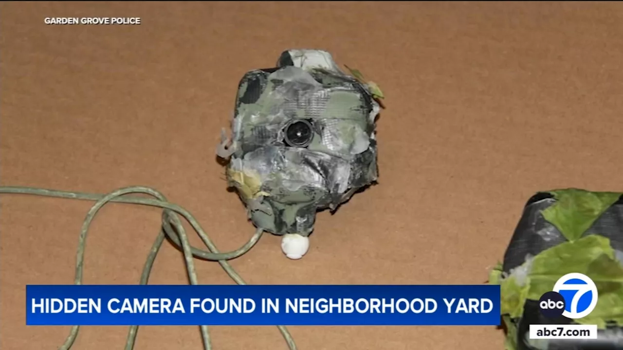 Southern California neighborhood latest to discover hidden camera planted outside home