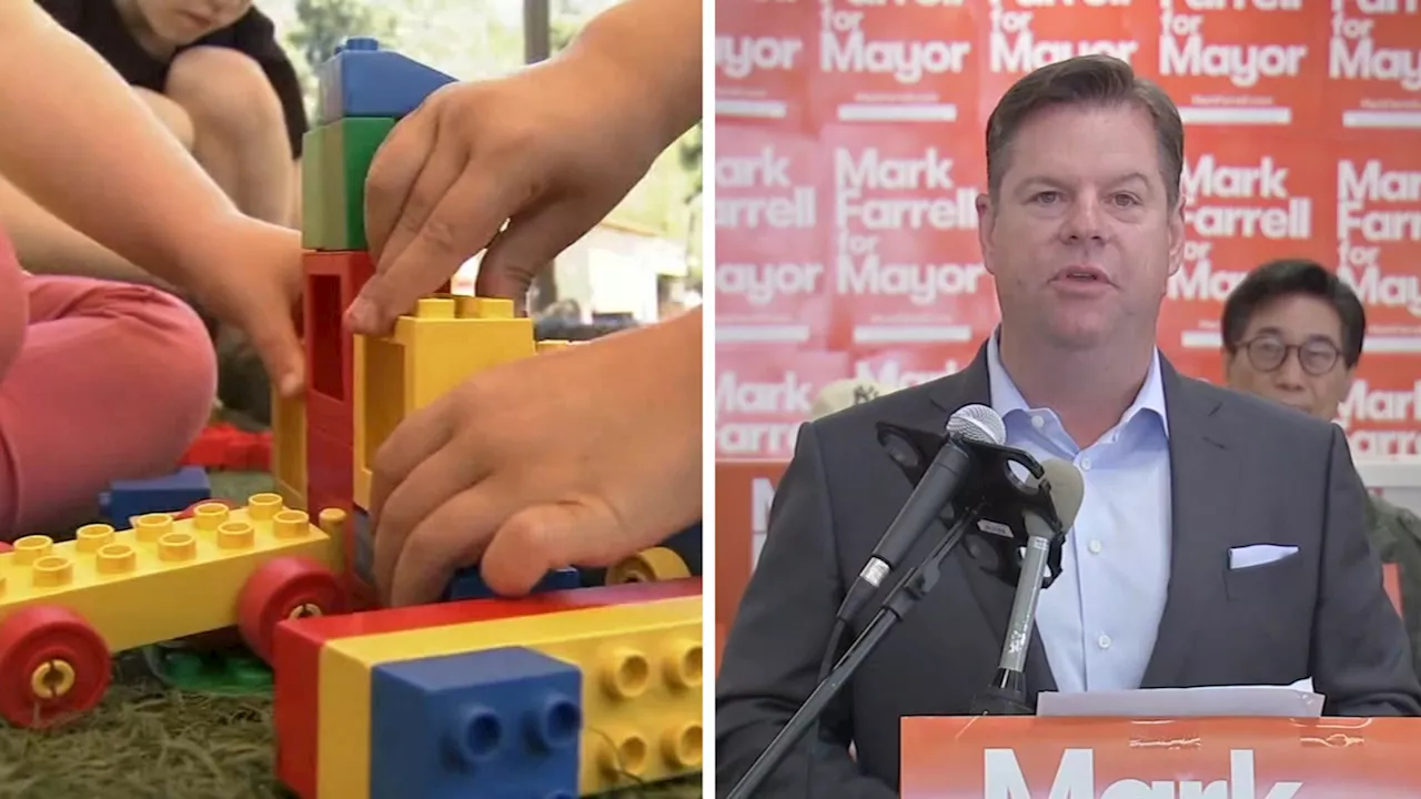 San Francisco mayoral candidate Mark Farrell announces universal childcare policy