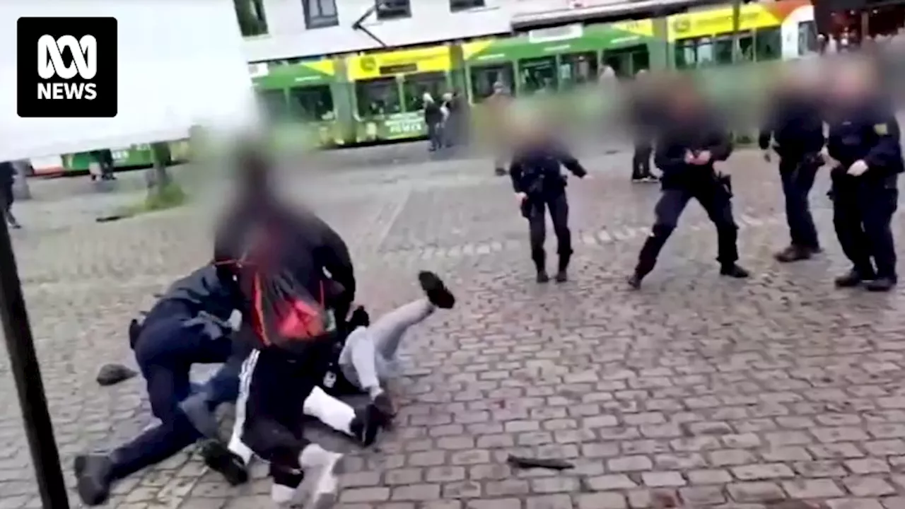 German police shoot knifeman who attacked police, attendees at far-right demonstration