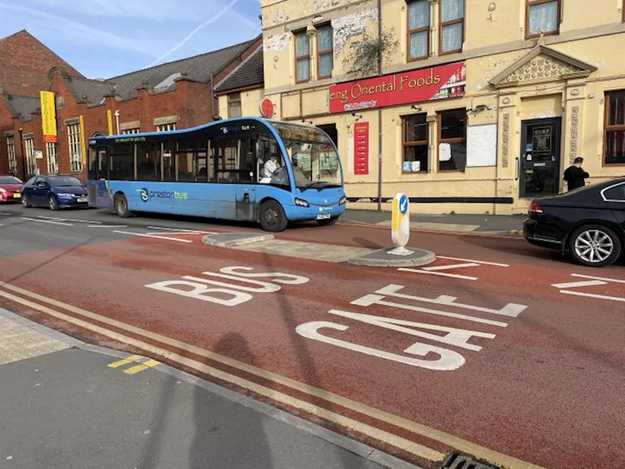 Preston Bus diverted buses away from Corporation Street bus gate due to congestion