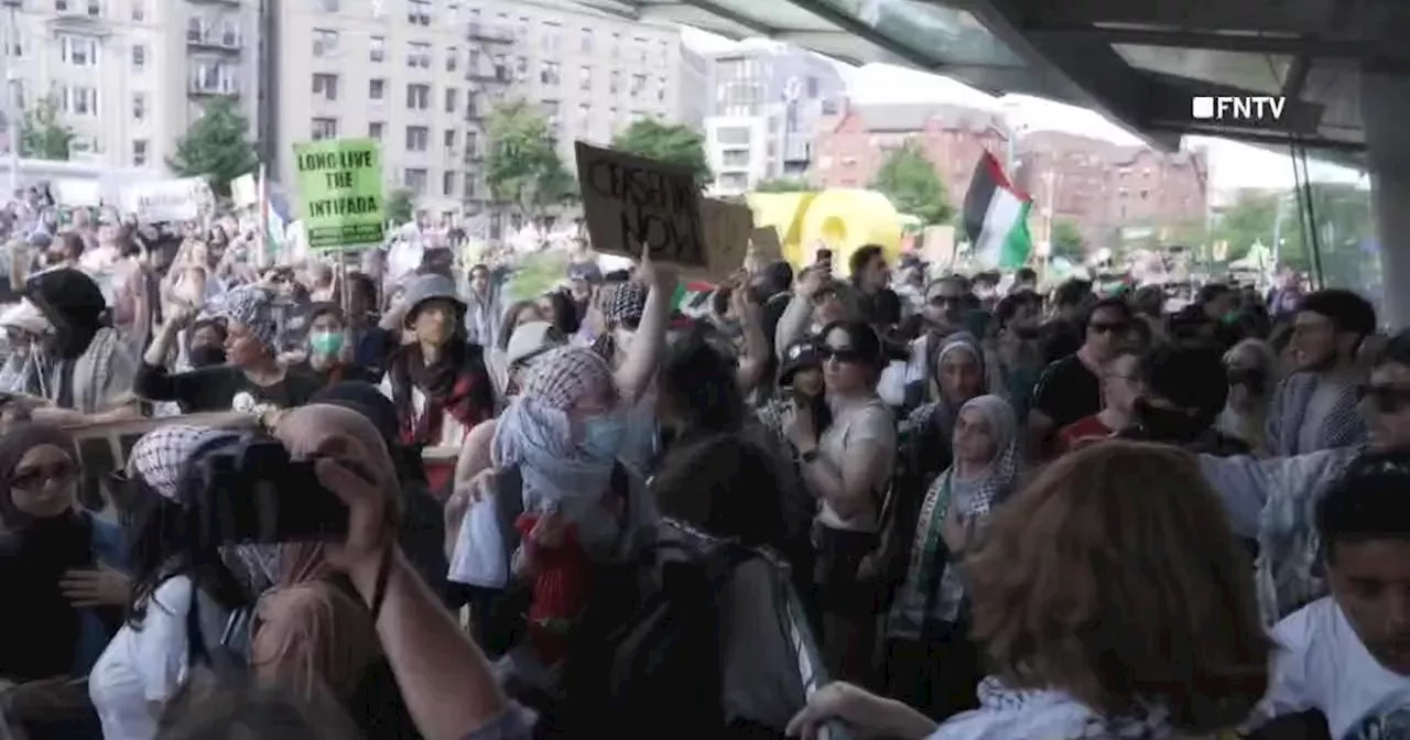 Pro-Palestinian protesters enter Brooklyn Museum, hurl debris at responding officers, police say