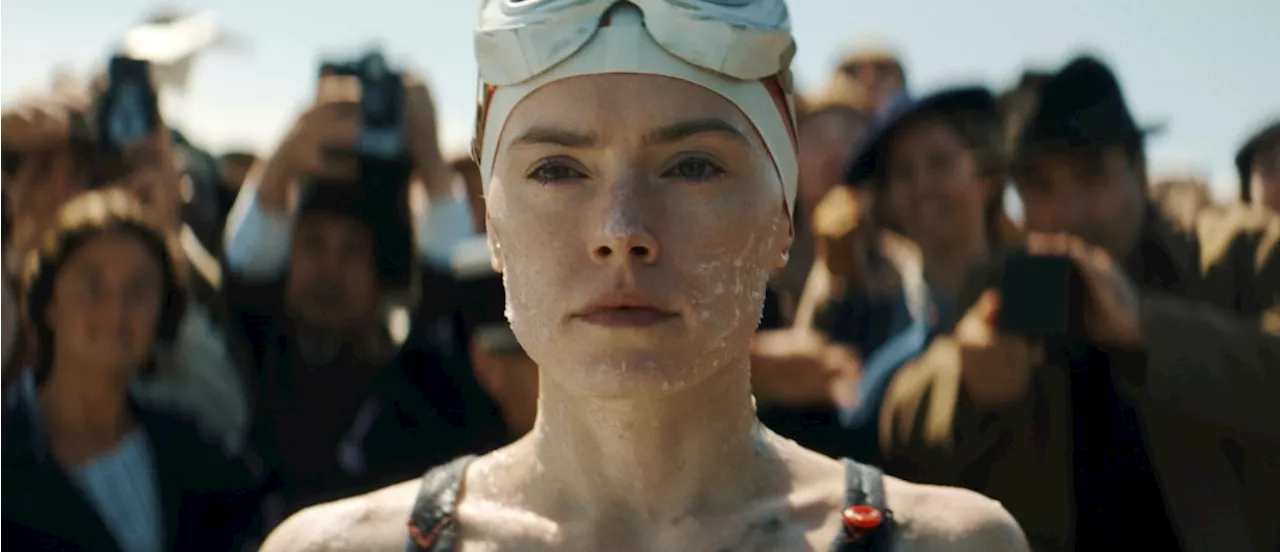 ‘Young Woman and the Sea’ review: Daisy Ridley navigates a shallow but rousing swimming pic