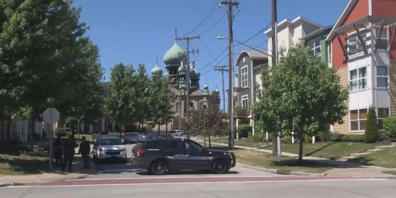 Cleveland firefighters surround historic Tremont cathedral days after blaze