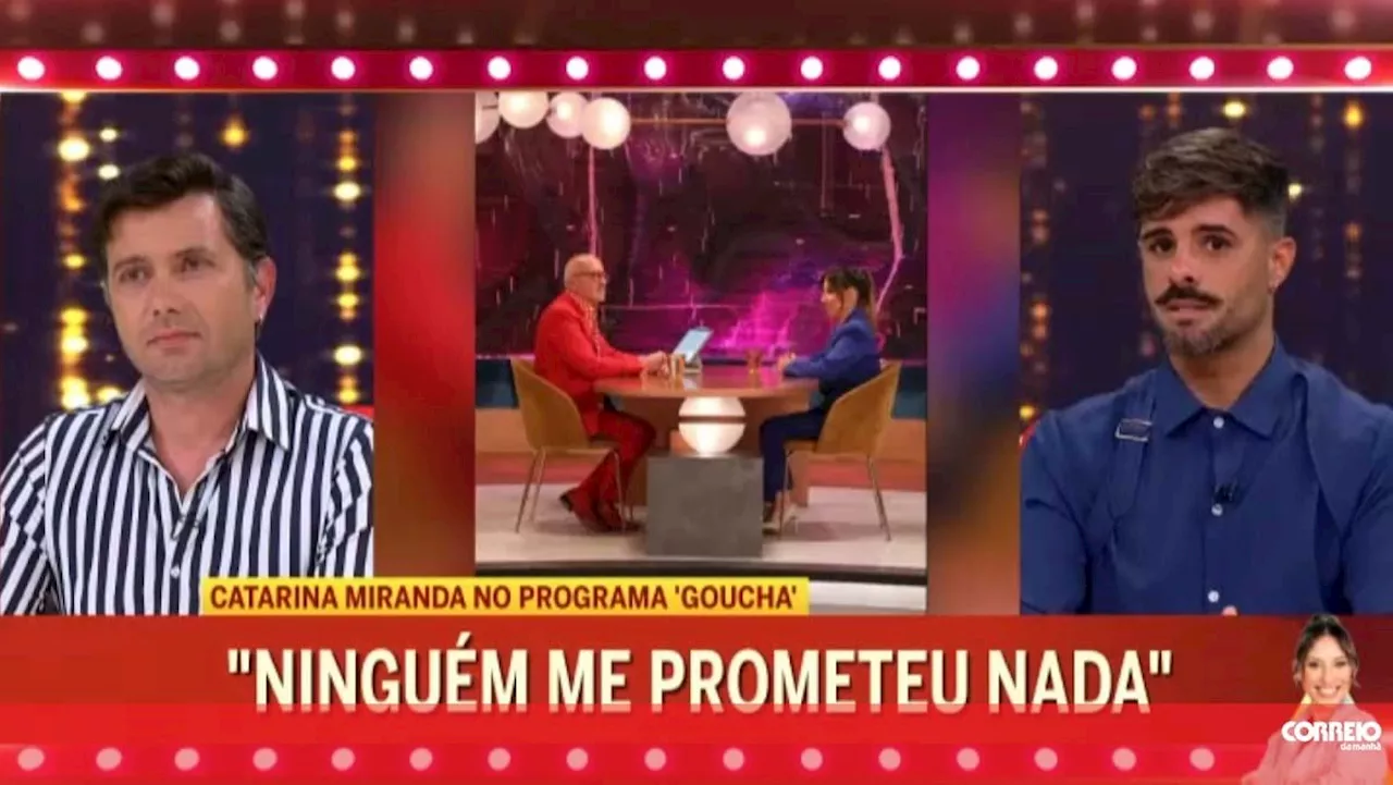 'Alguma coisa lhe prometeram': Rui Figueiredo reage a revelação de Catarina Miranda sobre conversa com 'Big'