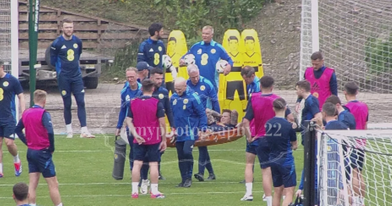 Lyndon Dykes sparks Scotland fear as striker stretchered off in agony at Hampden