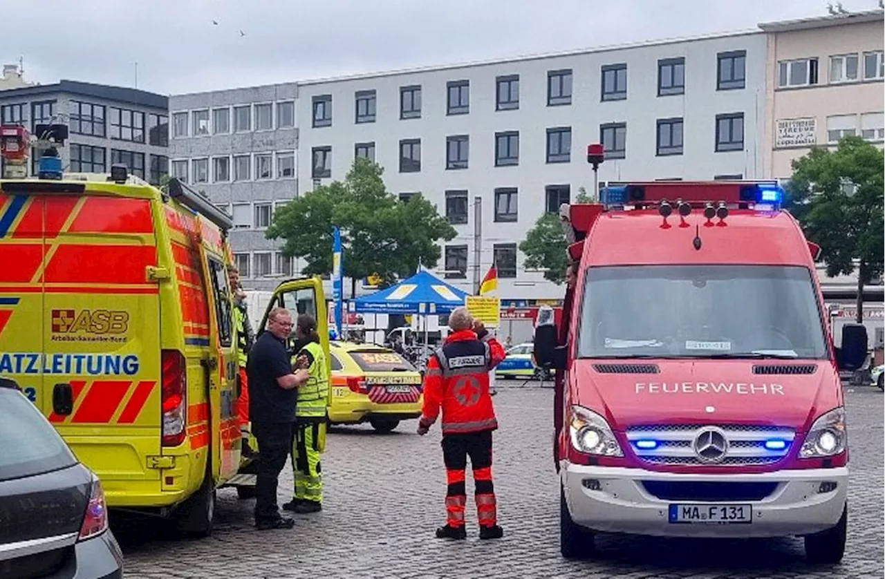 Seis heridos en un ataque con cuchillo en la plaza central de la ciudad alemana de Mannheim