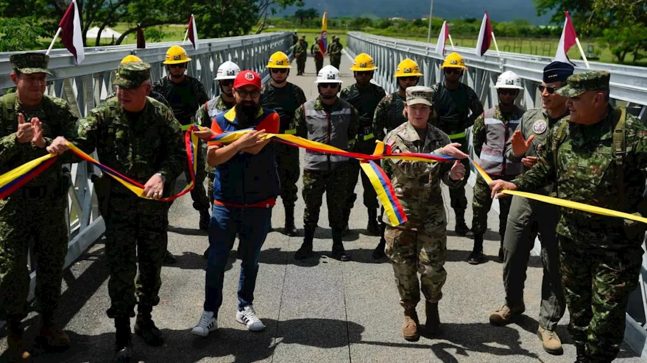 Estados Unidos donó 10 puentes militares a Colombia: la UNGRD los recibió en Tolemaida