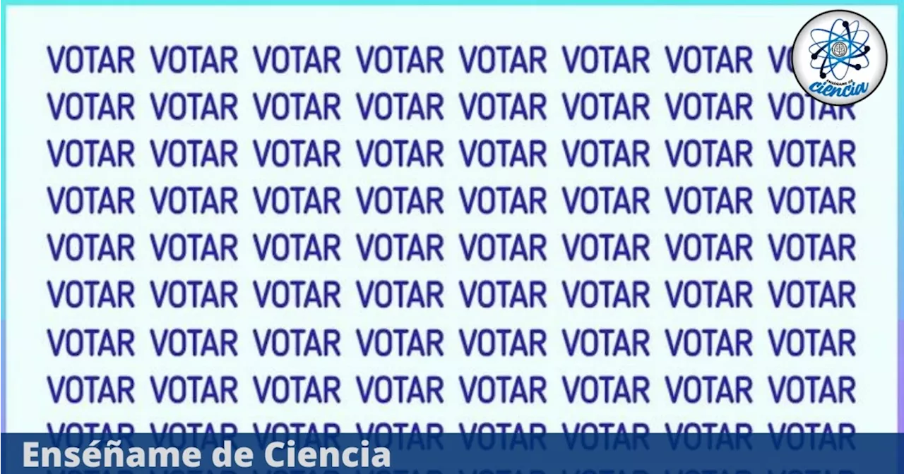 Acertijo visual TENDENCIA: ¿Serás capaz de encontrar la palabra “BOTAR” entre «VOTAR» en tiempo récord?