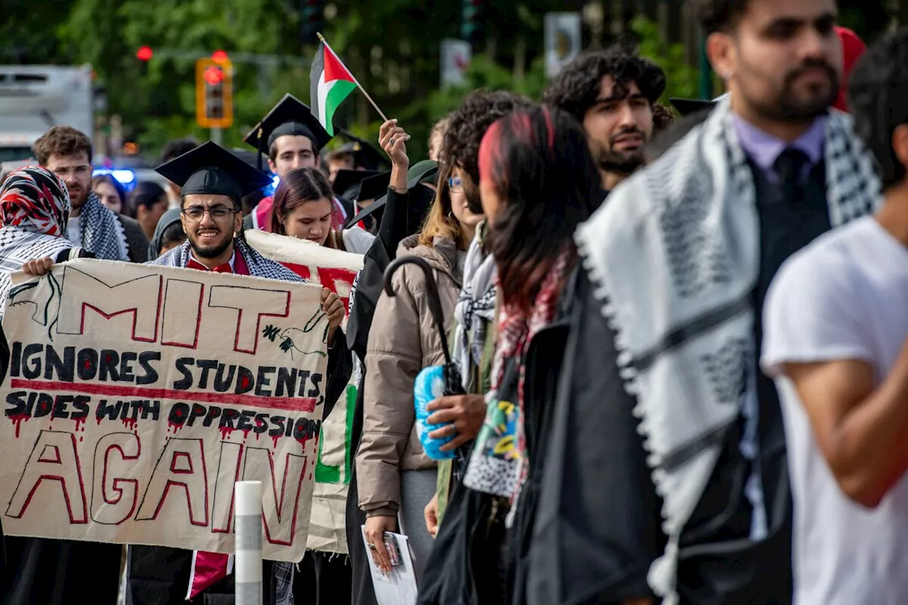 Pro-Palestinian camp at Wayne State dismantled while MIT students walk out of commencement