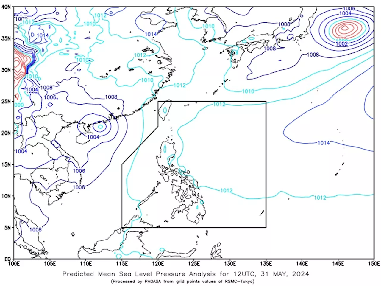 Tropical depression may enter PAR Sunday, affect extreme Northern Luzon