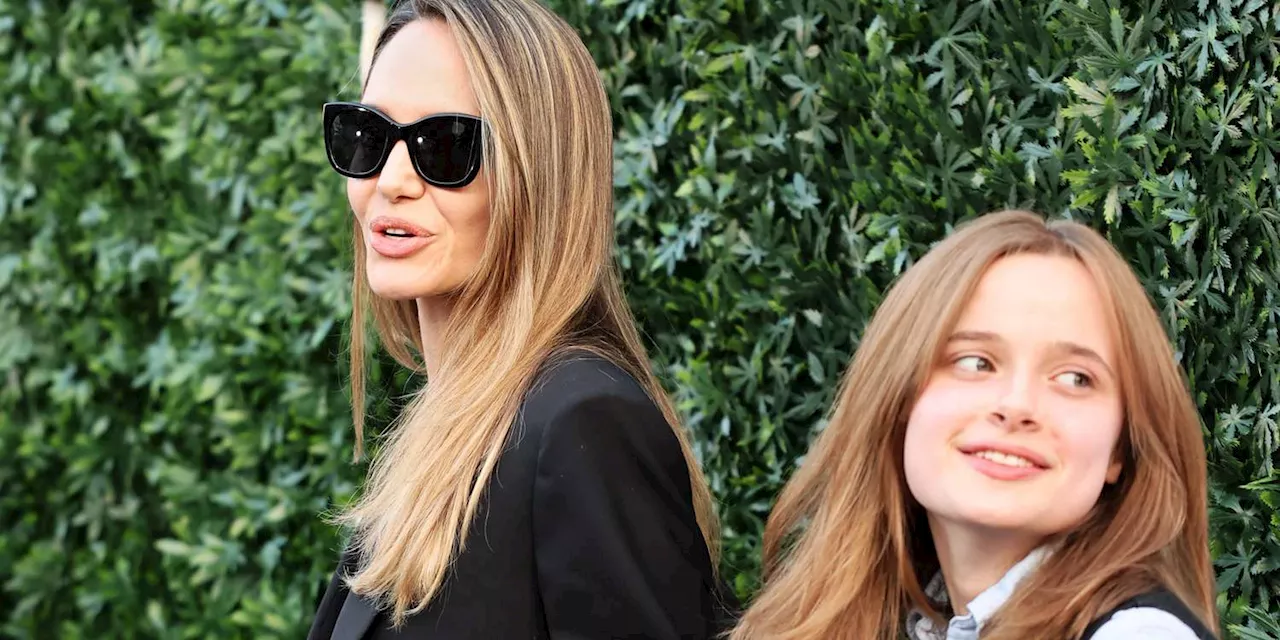 Angelina Jolie and Vivienne Jolie Wore Matching Outfits on a Cute Mother-Daughter Date