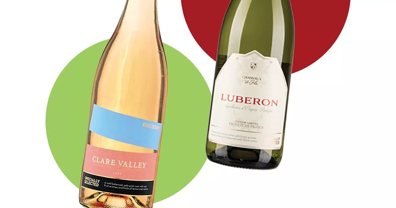 Supermarket wines: a white and a rosé on special offer