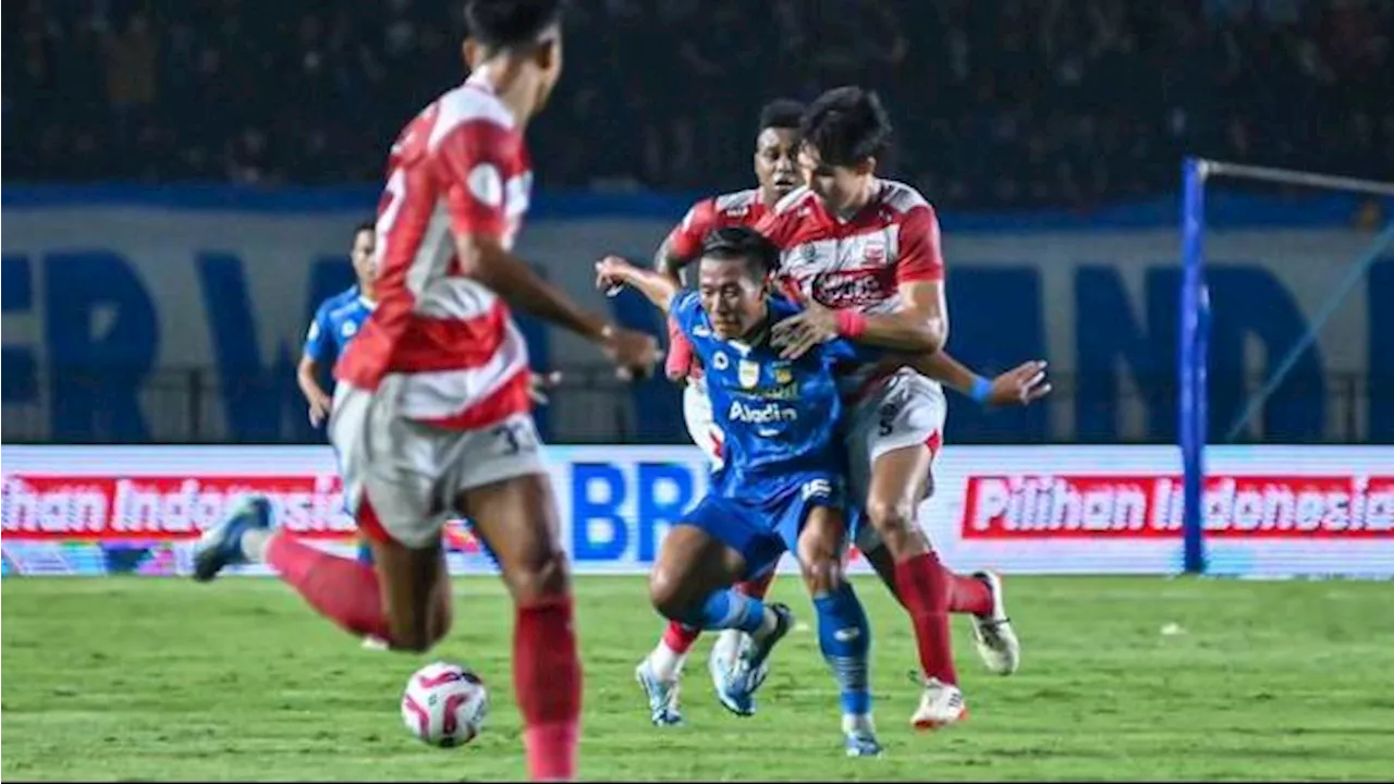 Hasil Babak Pertama Madura United vs Persib di Final Liga 1, Skor Masih 0-0