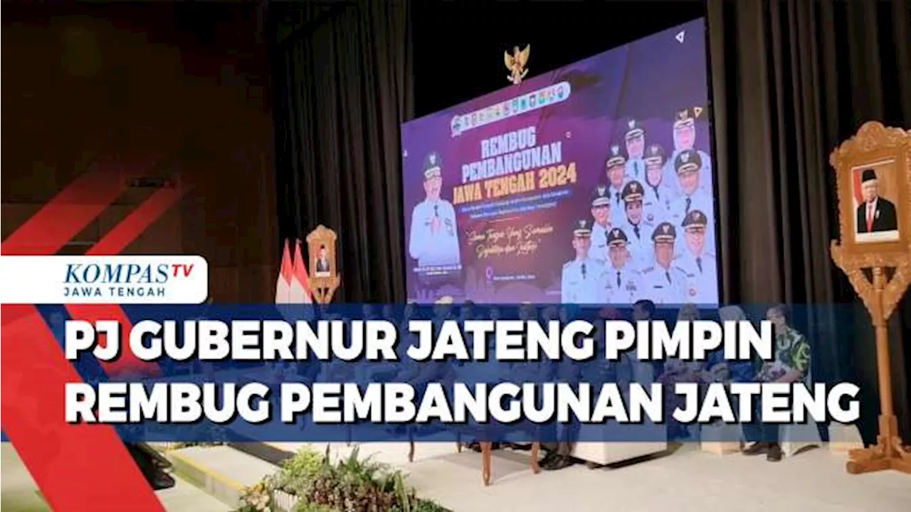 Pj Gubernur Jateng Pimpin Rembug Pembangunan Jateng