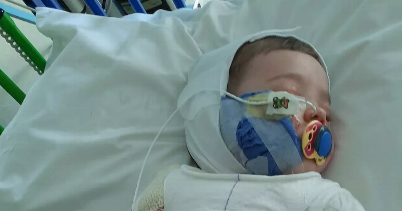 Mum's horror after toddler poured boiling tea all over himself