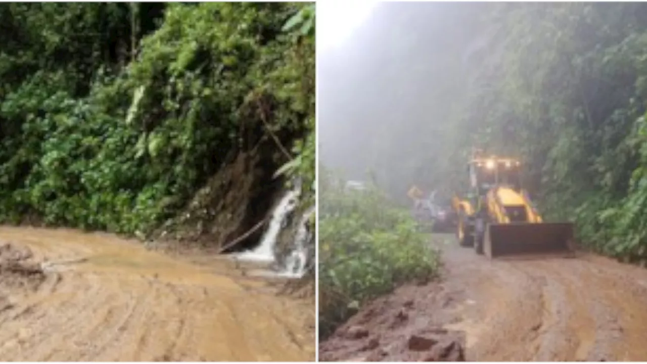 Vías de Antioquia: estos son los sectores con paso a un carril tras derrumbes