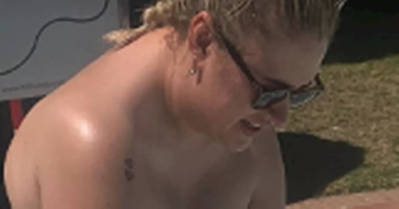 Gogglebox's Ellie Warner poses in a bikini as she shows off tattoos on holiday