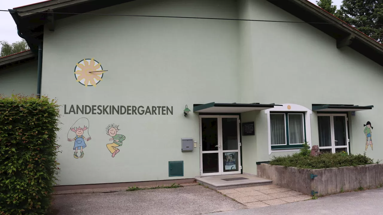 Kindergarten Amaliendorf: Dritte Gruppe als Provisorium mit Container