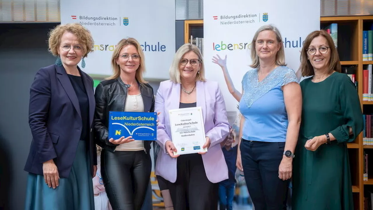 Mittelschule Haidershofen erhielt „LeseKulturSchule-Gütesiegel“